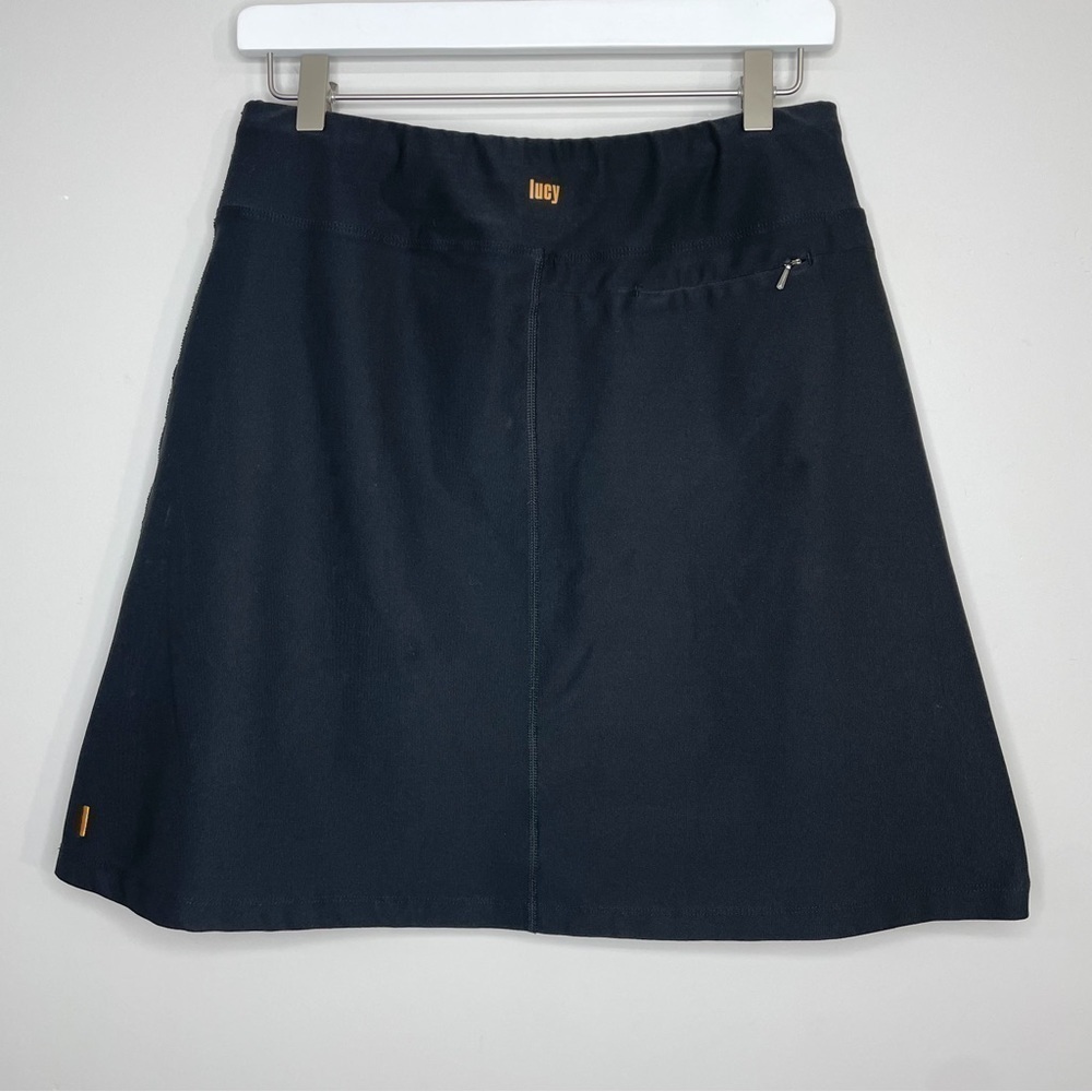 Lucy Tech Athletic Black Mini Skirt Size Small